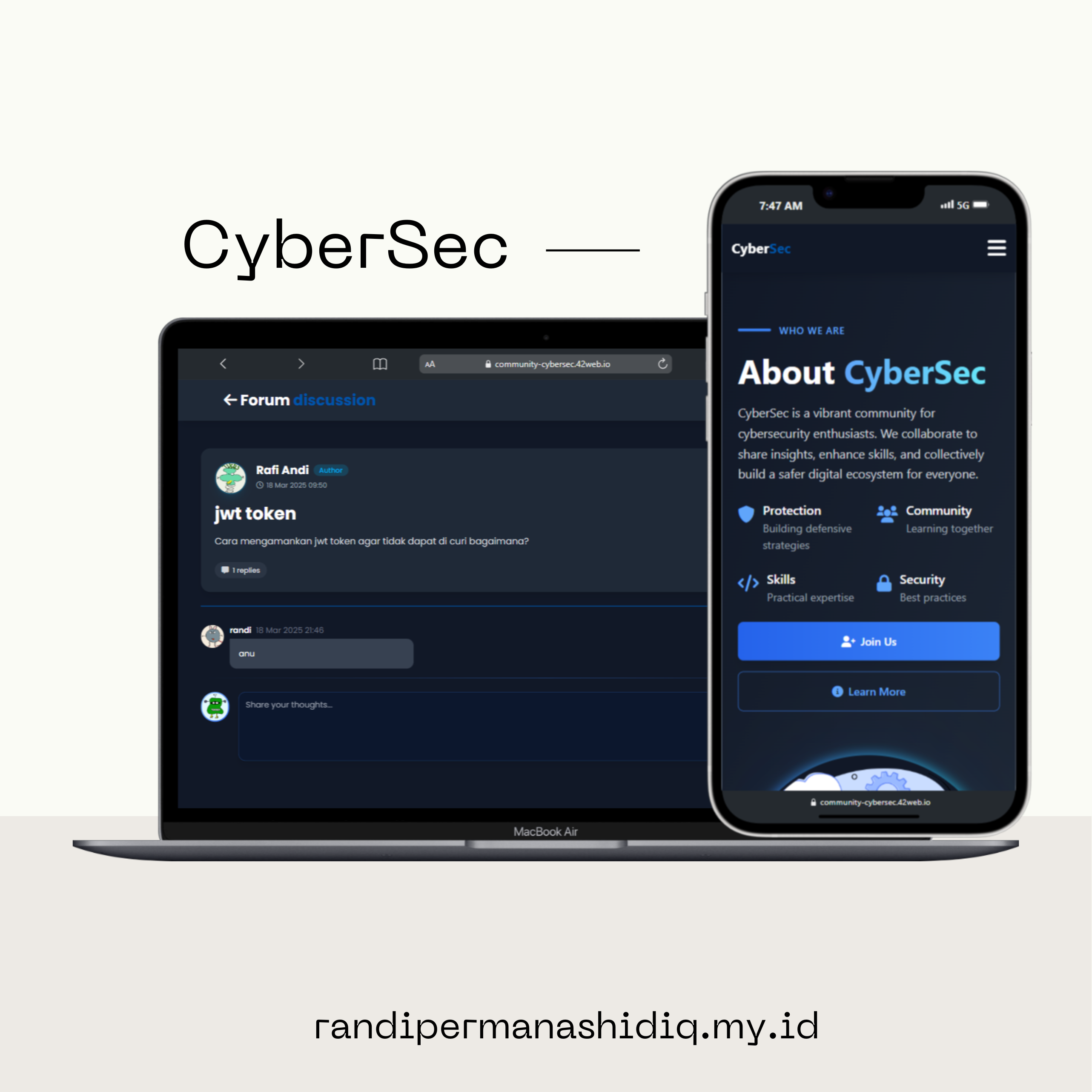 Screenshot proyek CyberSec